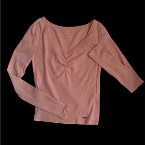 Hollister Pink Long Sleeve Top size S is